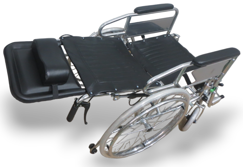 SILLA DE RUEDAS ORTOPÉDICA RESPALDO ALTO DESMONTABLE.