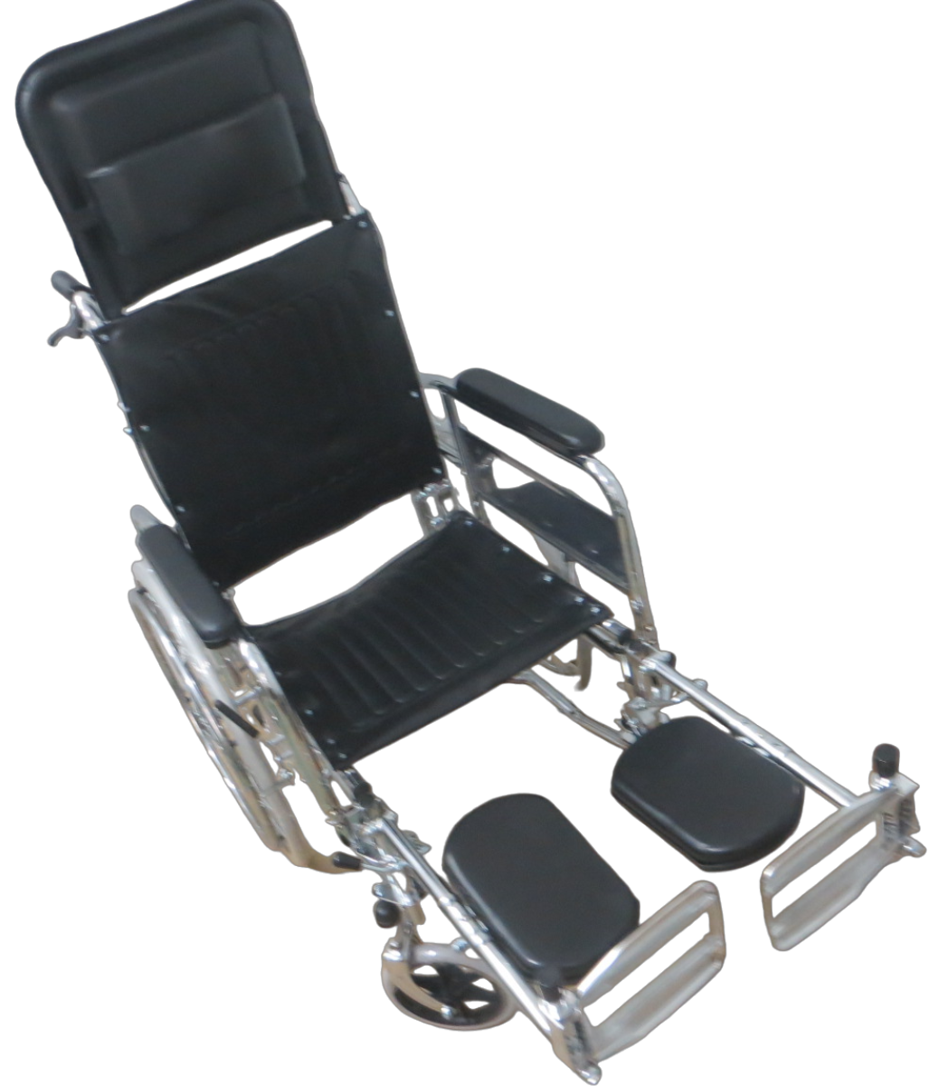 SILLA DE RUEDAS ORTOPÉDICA RESPALDO ALTO DESMONTABLE.