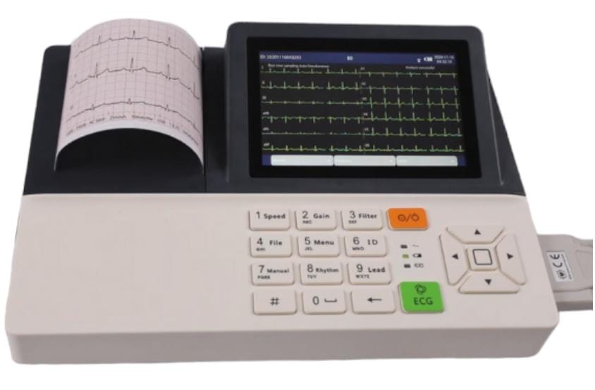 Electrocardiógrafo de 3 canales Zoncare.